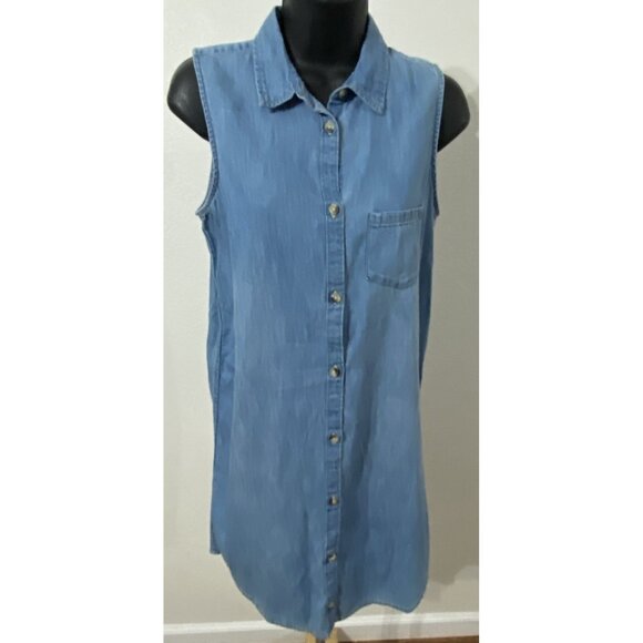 SO Authentic American Heritage Jr.s/Womens Size Small Dress Jean Sleeveless - Picture 1 of 10